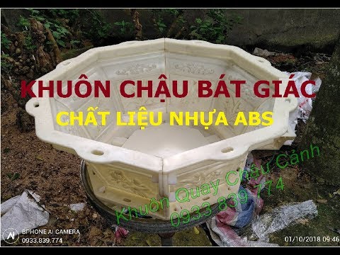 Bộ Khuôn Chậu Cảnh Bát Giác - Chất Liệu Nhựa ABS