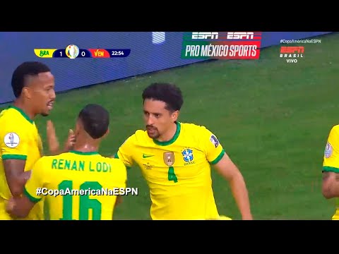 GOL - Marquinhos | Brasil 1-0 Venezuela - Fase de Grupos 'Grupo B' Copa América 2020