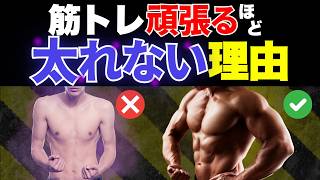 【ガリガリ】筋トレを頑張るほど太れない理由