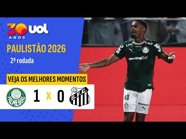 Palmeiras aproveita falha do Santos e vence clássico com gol de Allan