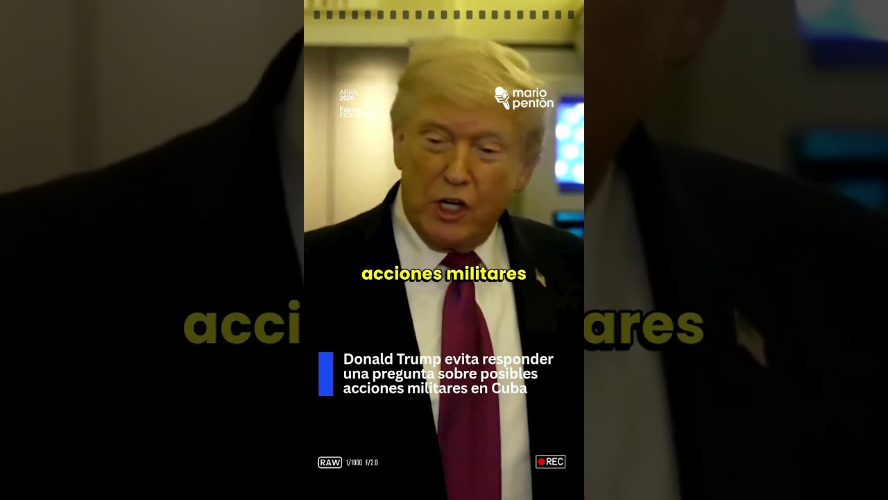 🔴#ÚltimaHora 👉Donald Trump evita responder una pregunta sobre posibles acciones militares en Cuba