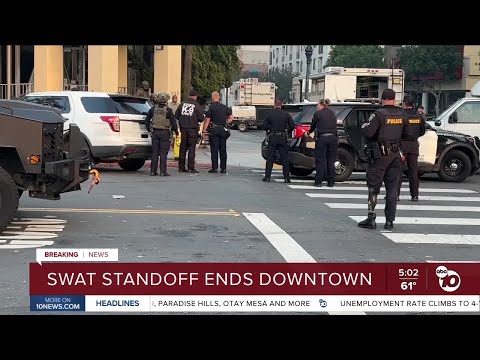 San Diego police send SWAT team to downtown apartment