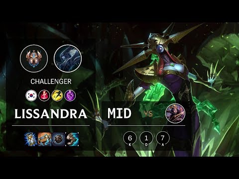 Lissandra Mid vs LeBlanc - KR Challenger Patch 10.8
