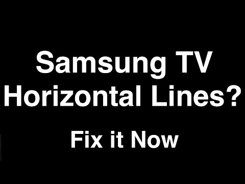 Samsung TV Horizontal Lines  -  Fix it Now