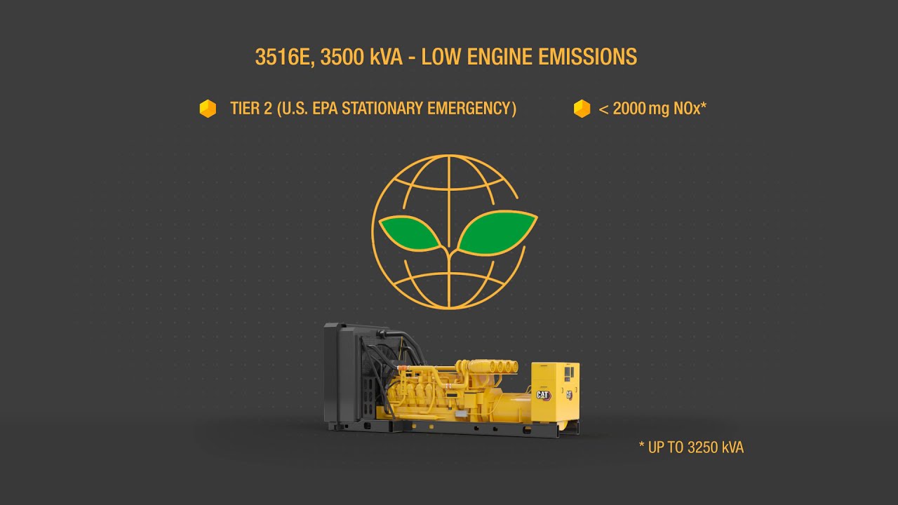 3516E 50Hz 3500 kVA