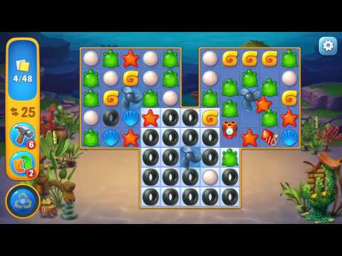 Fishdom level 256 Gameplay (iOS Android)