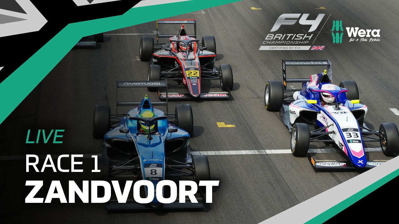 📺 LIVE | Round 5 | Race 1 | Zandvoort | Wera Tools British F4