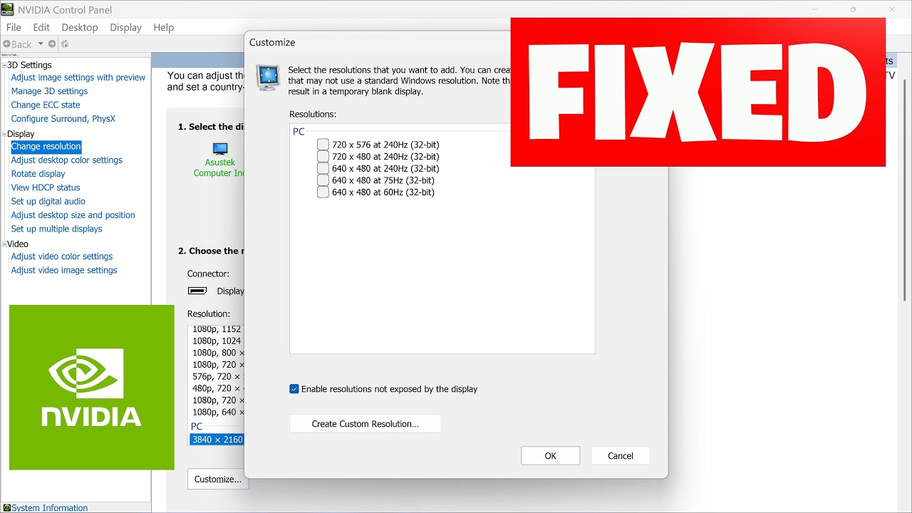 How To Fix NVIDIA Custom Resolution Greyed Out - NEW 2026✅