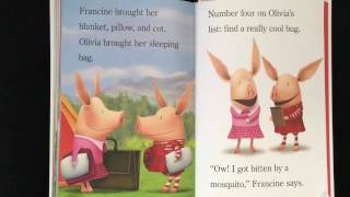 Olivia Goes Camping (with added sound effects) children's book read aloud by Books with Blue
