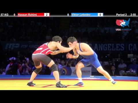1ST PLACE: 57 KG Hassan Rahimi (Iran) vs. Viktor Lebedev (Russia)
