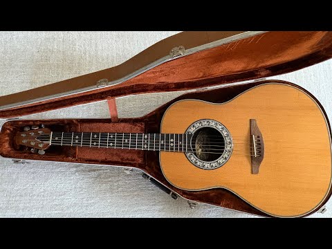 1970’s USA Ovation Balladeer Acoustic Electric Guitar Model 1112 4 + OHSC Case image 26