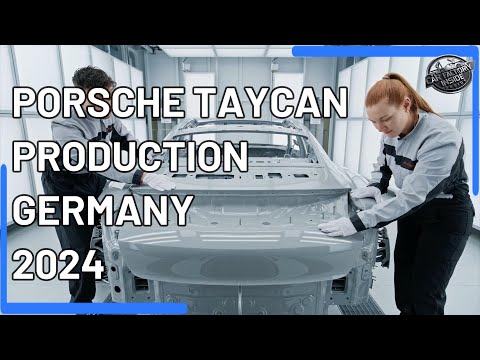 Porsche Taycan Production Line in Zuffenhausen Plant, Germany (2024)