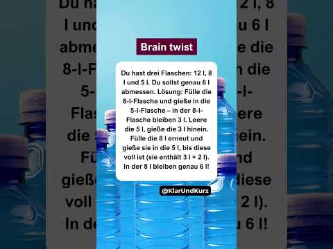 Logik, Geduld und klare Schritte führen zum Ziel. #braintwist