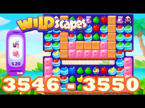 Wildscapes Level 3546 - 3550 HD Walkthrough 3 match puzzle | gameplay | android | 3547 | 3548 | 3549