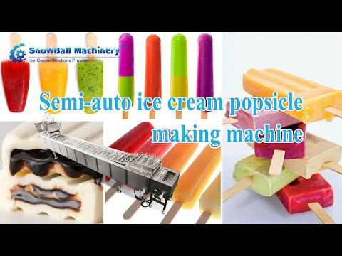 , title : 'semi auto stick ice cream bar popsicle making machine industrial production line'