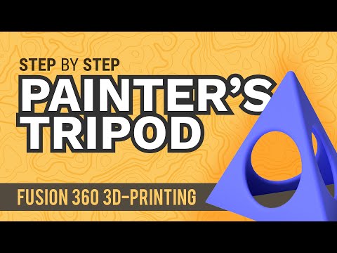 How to 3D Model a Painter's Tripod - Learn Autodesk Fusion 360 in 30 Days: Day #15