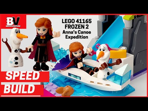 LEGO 41165 Disney FROZEN 2 Anna’s Ice Canoe River Slide Olaf LEGO Speed Build 4+ Brick Playset