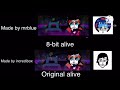 Incredibox Alive and Busta Side by side (8-bit and original)