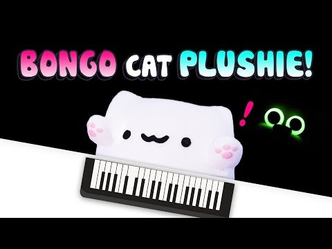 How to make Bongo Cat Meme Plushie! DIY Easy Cat Plush! Free Pattern
