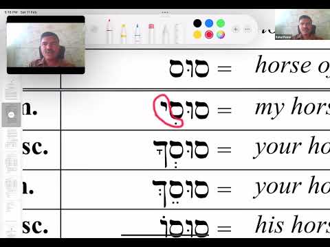 Hebrew Pronominal Suffix on noun_sat