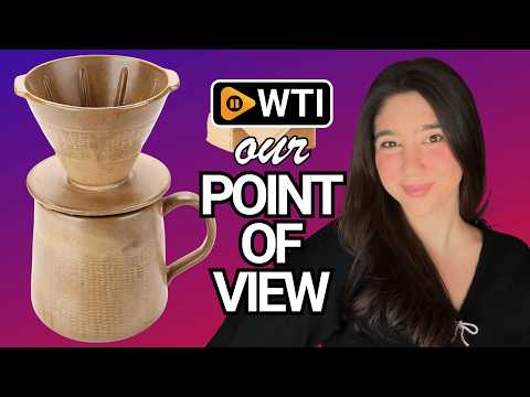 Pour Over Coffee Maker Set - 300ml Ceramic Mug with Dripper & 100 Small Cone Filters - WTI product video review