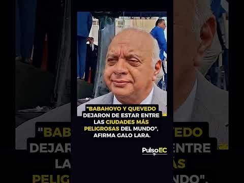 Galo Lara asegura que Quevedo y Babahoyo ya no son las ciudades más peligrosas
