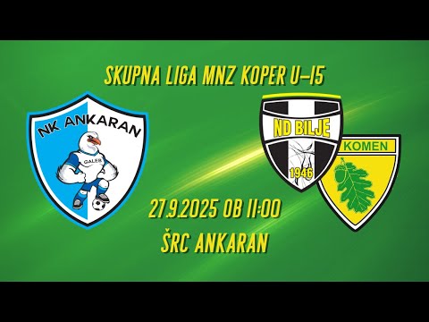 Galeb Ankaran : Bilje - Komen | 4. krog Skupna liga MNZ Koper U-15 2025/26 | 27.9.2025