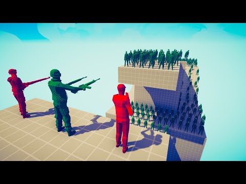 TOY SOLDIERS vs 100x UNITS 🔥 TABS - Totally Accurate Battle Simulator
