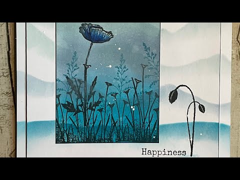 Happiness Is A Poppy design by Jo Rice , A Lavinia Stamps Tutorial #laviniastamps