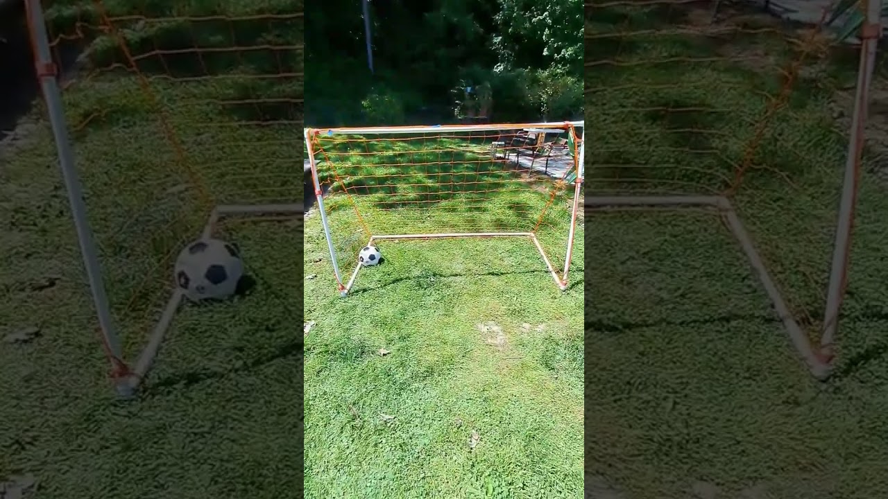 DIY Soccer Goal- Pvc Pipe and Net #soccer #diy #shannashelle #goal