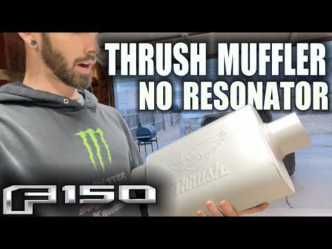 Amazon Thrush muffler install - My 2015 f150 exhaust too loud