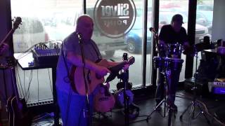 Glenn Hurst, Brian and Harvey at the Silver Point Pub Thursday Acoustic Jam April 24 2014