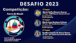Desafio 2023 Torre de Hanói
