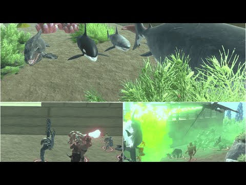 Aquatics Team vs All Teams part:1 - Animal Revolt Battle Simulator
