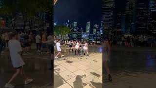 Download lagu Night ￼ time dancing girl on the Marina Bay sands Singapore #dancegirls #singapore #shorts #short mp3