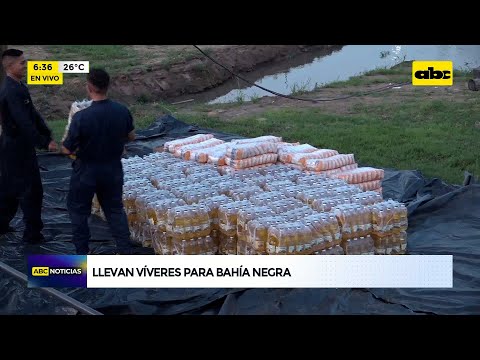 En el Cañonero Paraguay llevan víveres a familias aisladas en Bahía Negra