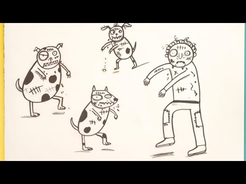 Dog Zombies | The Brilliant World Of Tom Gates | Draw It | Funny Cartoons For Kids - Kids (6+), Kingdom Kids Zone - Tom Gates Brilliant World