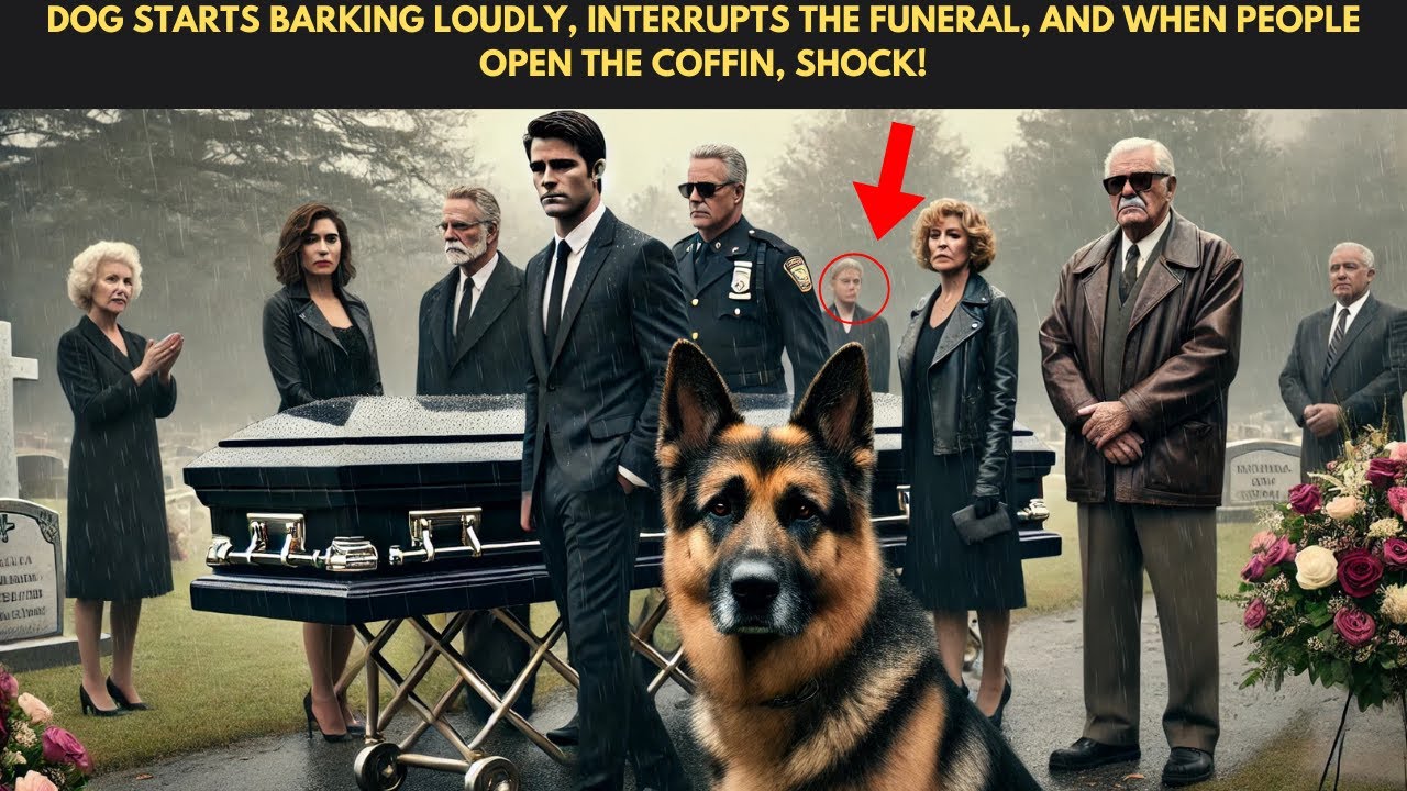 DOG STARTS BARKING LOUDLY, INTERRUPTS THE FUNERAL, AND WHEN PEOPLE OPEN THE COFFIN, SHOCK!