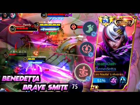TOP GLOBAL BENEDETTA | COBA DEH MAKE BRAVE SMITE:V | Benedetta - Mobile Legends