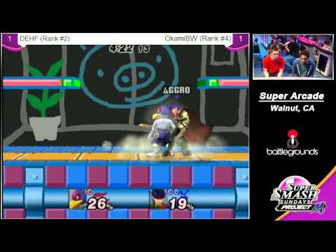 DEHF (#2) vs OkamiBW (#4) - Losers Final - Super Smash Sundays ProjectM 2/2/14