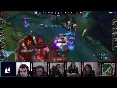 Hylissang: "I guess they didnt have internet issues today" |G2 vs FNC mic check