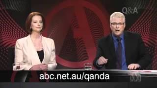 Julian Assange grills Now A TRAITOR Julia Gillard on live television