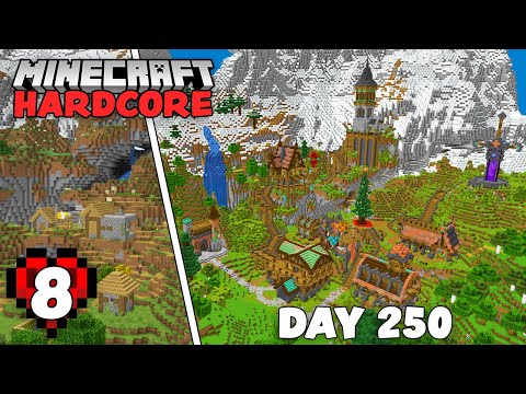 EPIC Minecraft Village Transformation in 250 Days!!!