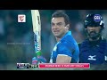 Mumbai's Sohail Khan hits a huge six and four in Hyderabad's Aadarsh bowling | CCL