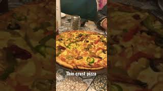 Thin crust pizza