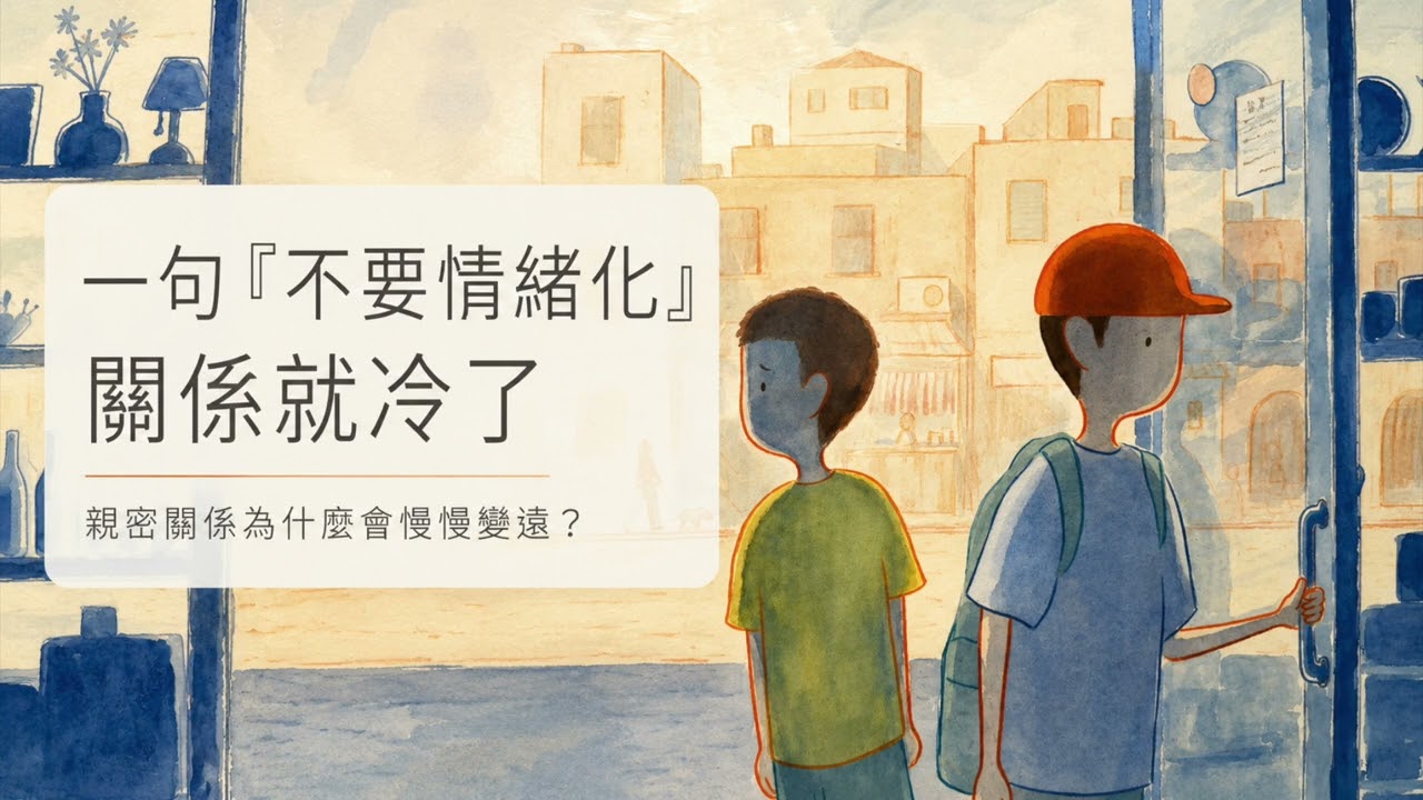 一句「不要情緒化」，是怎麼讓一段關係慢慢冷掉的？【一天聽一點260714】