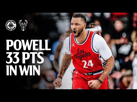 Norman Powell with 33 PTS in Win vs. Bucks Highlights | LA Clippers