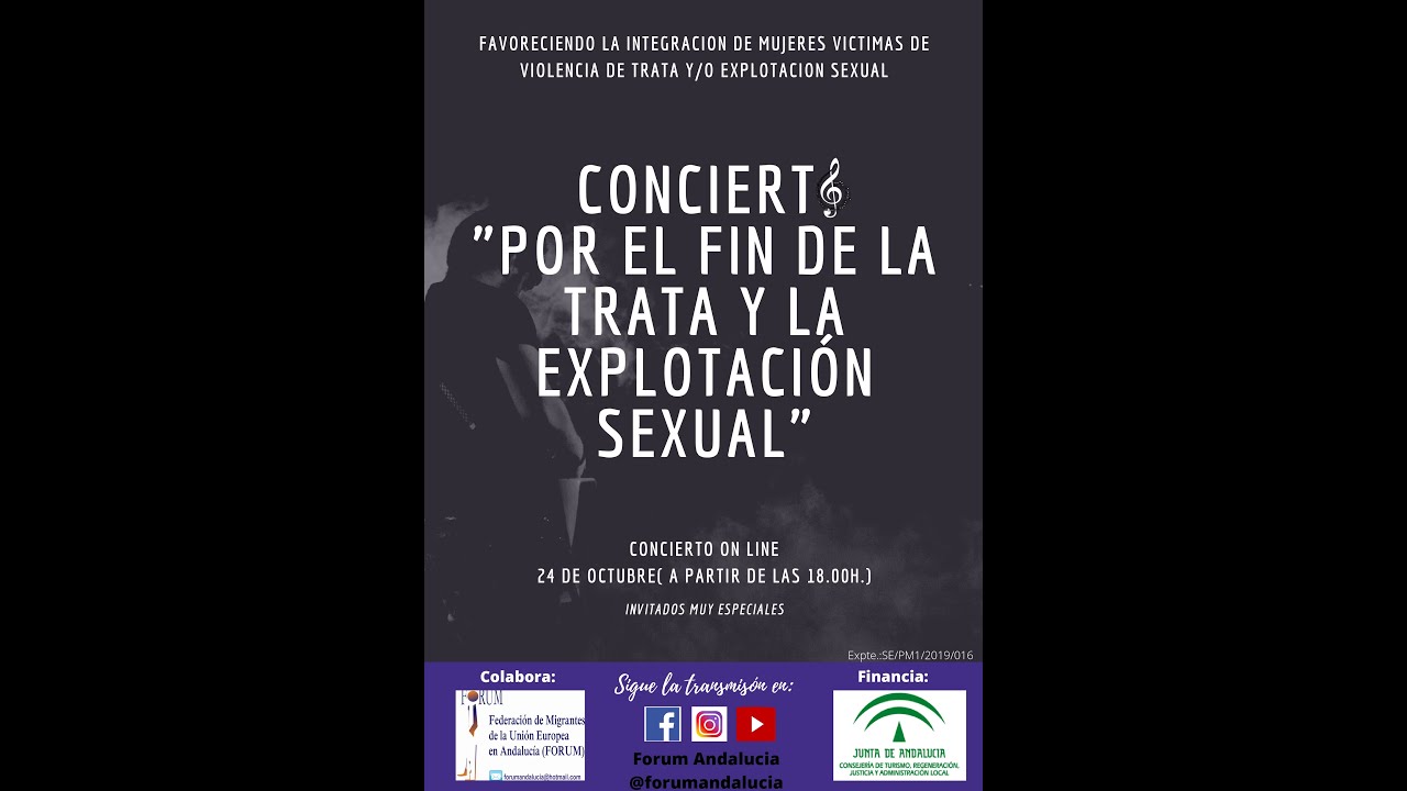 Participantes Concierto POR EL FIN DE LA TRATA Y LA EXPLOTACIÓN SEXUAL