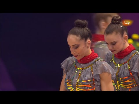 (ESPAÑOL) 2021 Varna European Rhythmic Gymnastics Championships - Groups 3 Hoops + 2 Clubs Final