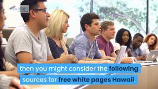 Free White Pages in Hawaii
